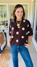 Circle Around Brown Sweater