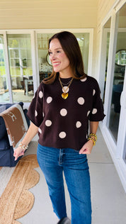 Circle Around Brown Sweater