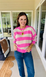 The Sunday Social Sweater Pink