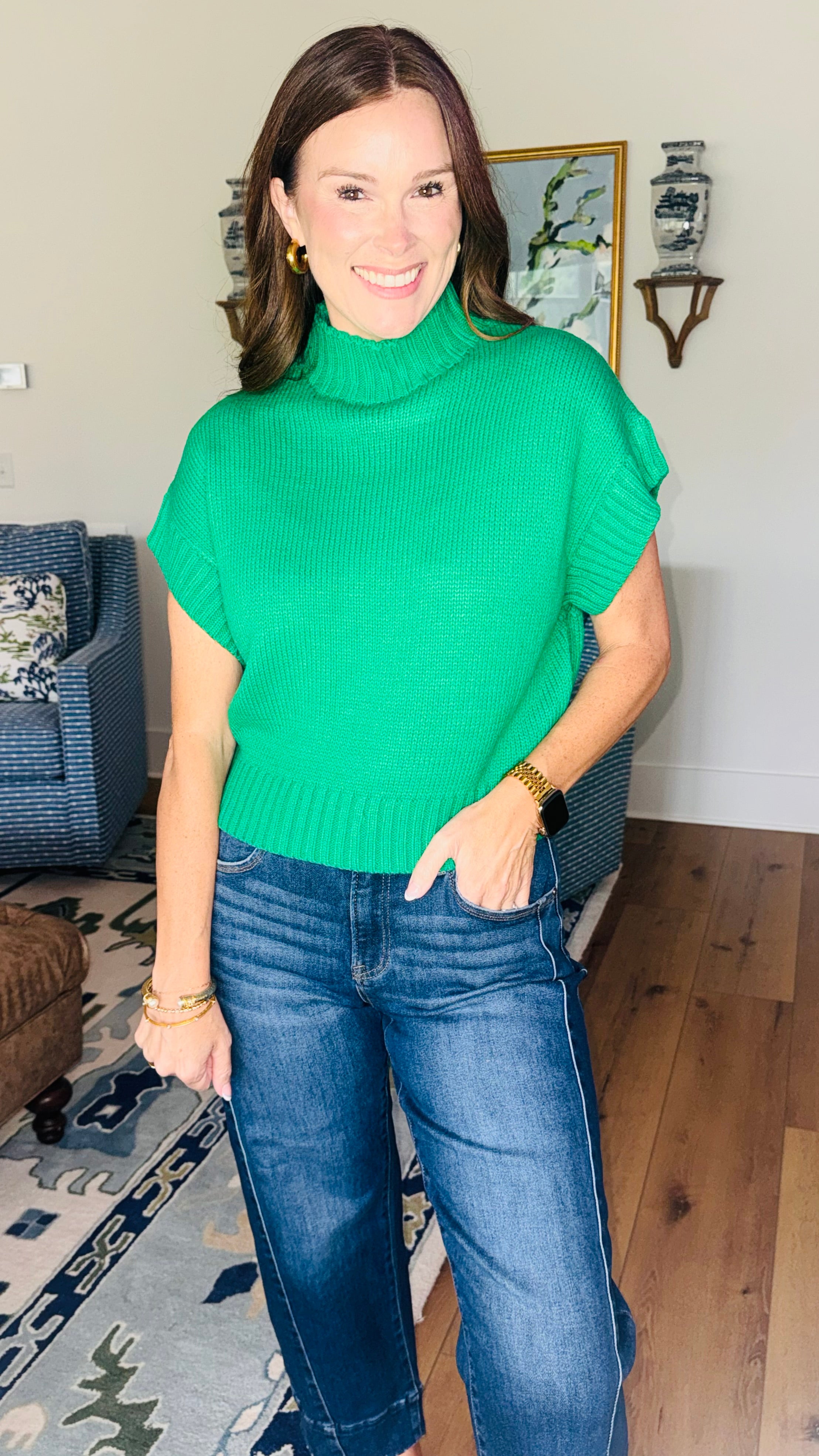 The Montrose Green Sweater