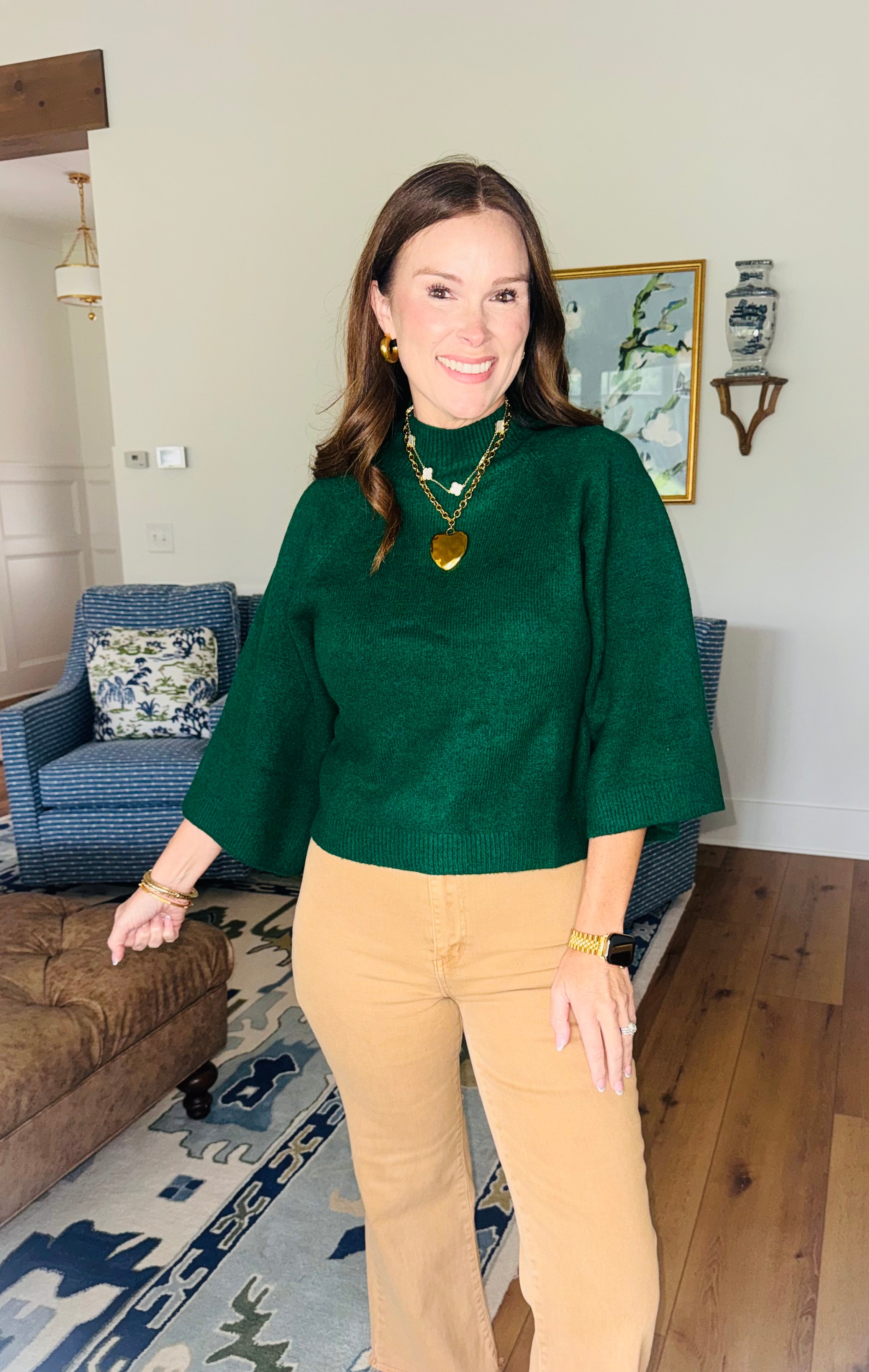 The Sutton Sweater Pine