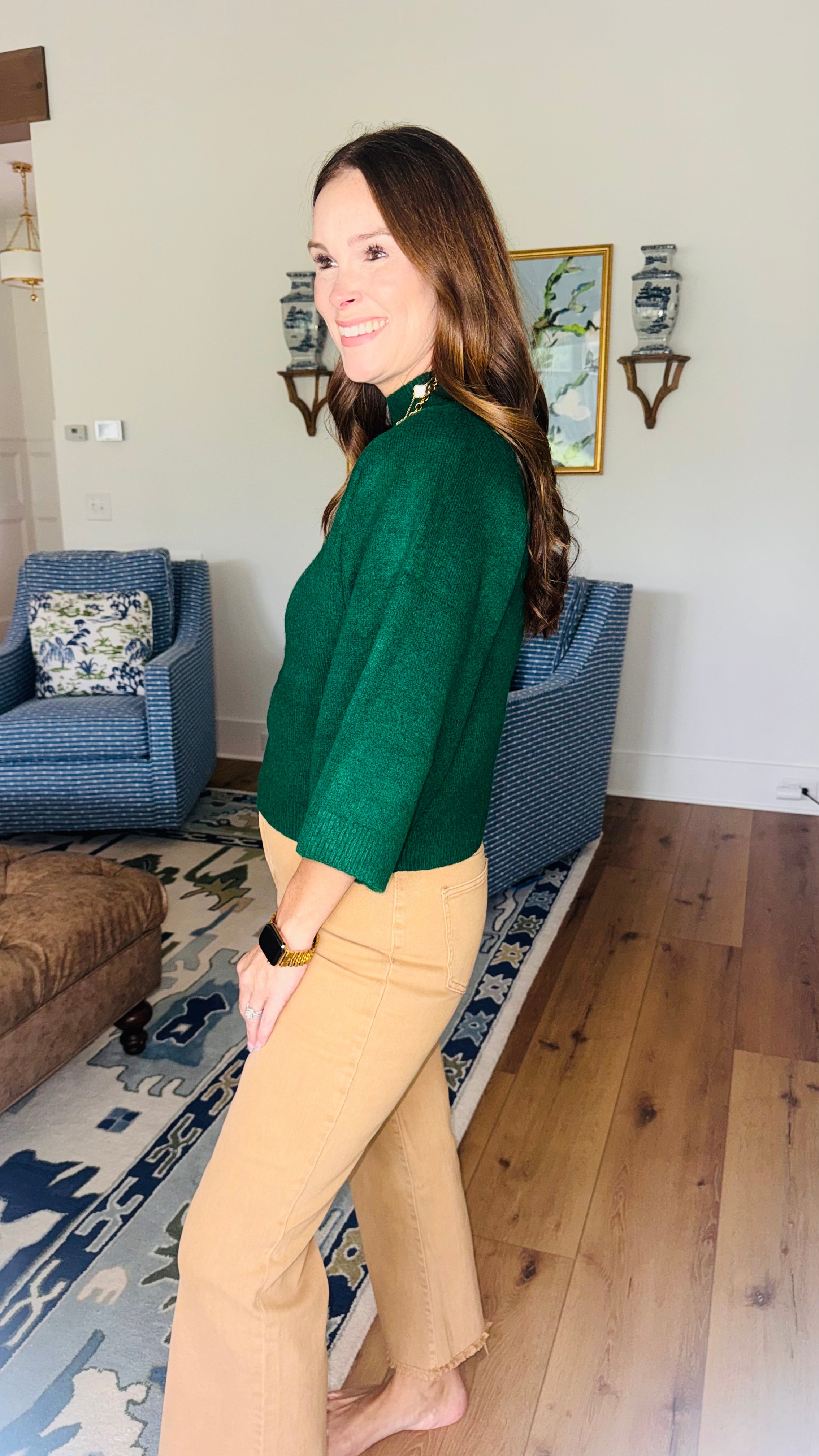 The Sutton Sweater Pine