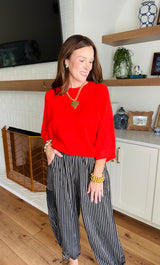 The Rowan Sweater Red