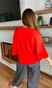 The Rowan Sweater Red