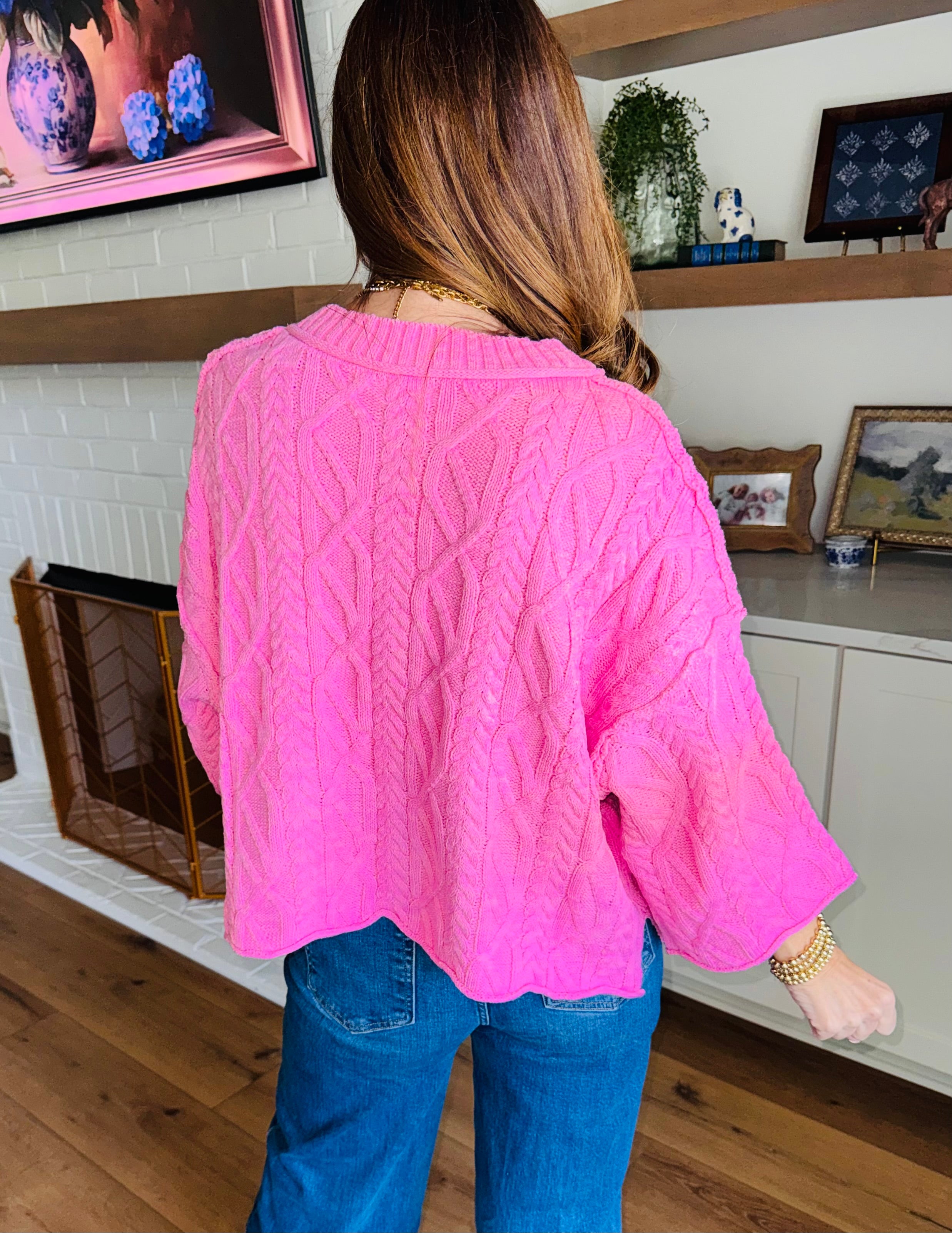 Purely Sweet Sweater Pink