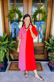 The Blakeley Gameday Dress Red