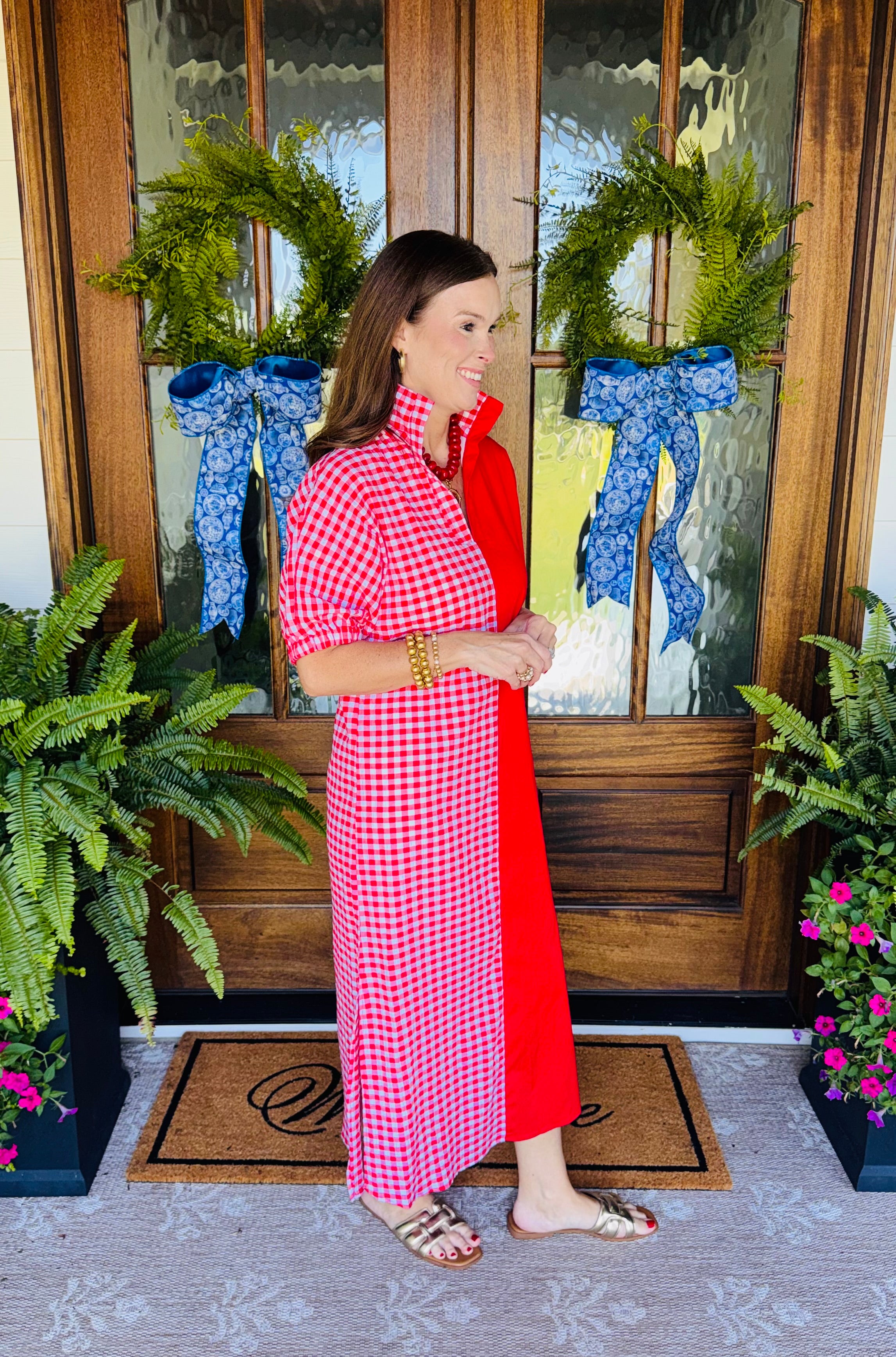 The Blakeley Gameday Dress Red