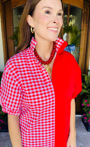 The Blakeley Gameday Dress Red