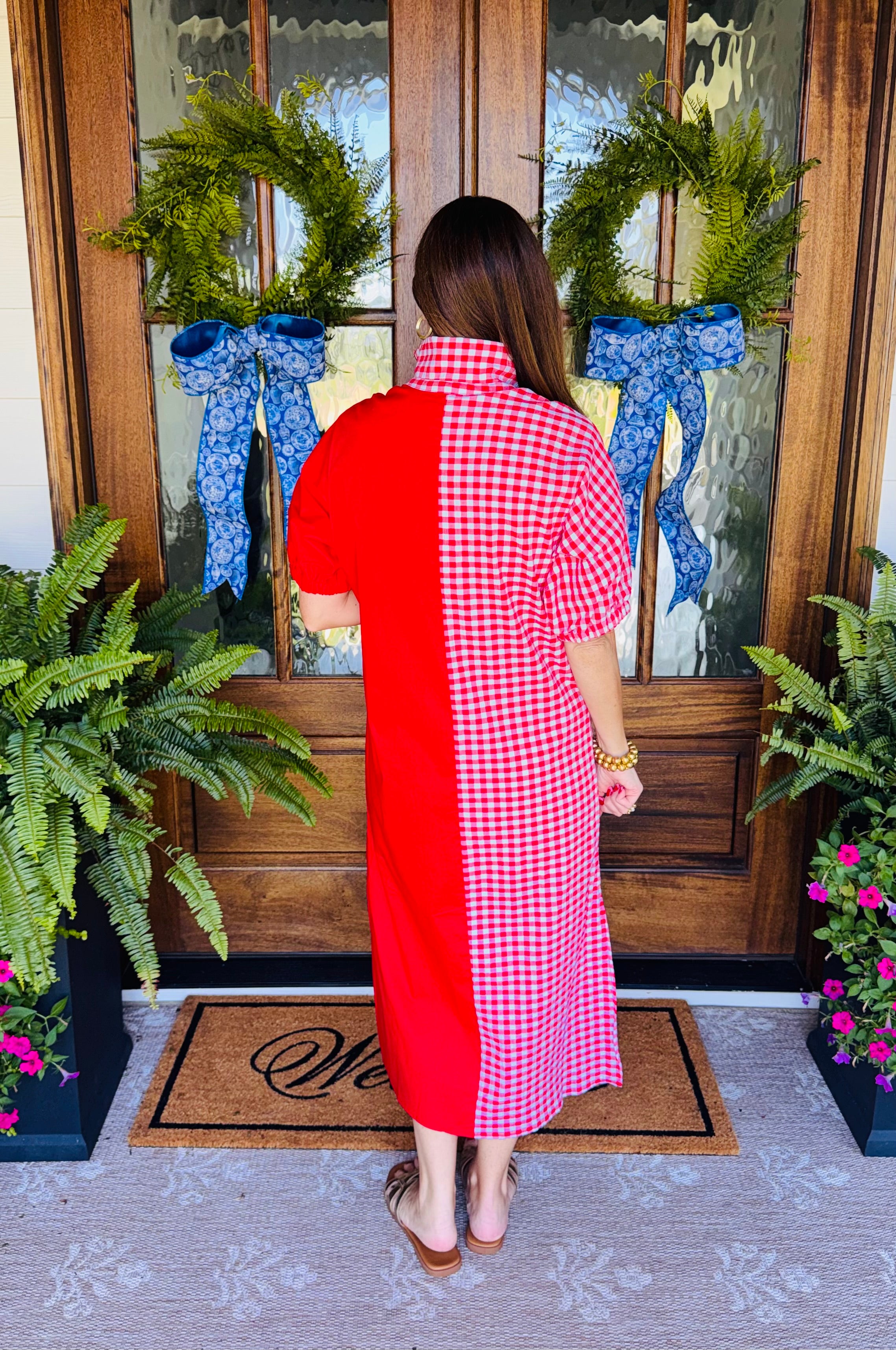 The Blakeley Gameday Dress Red