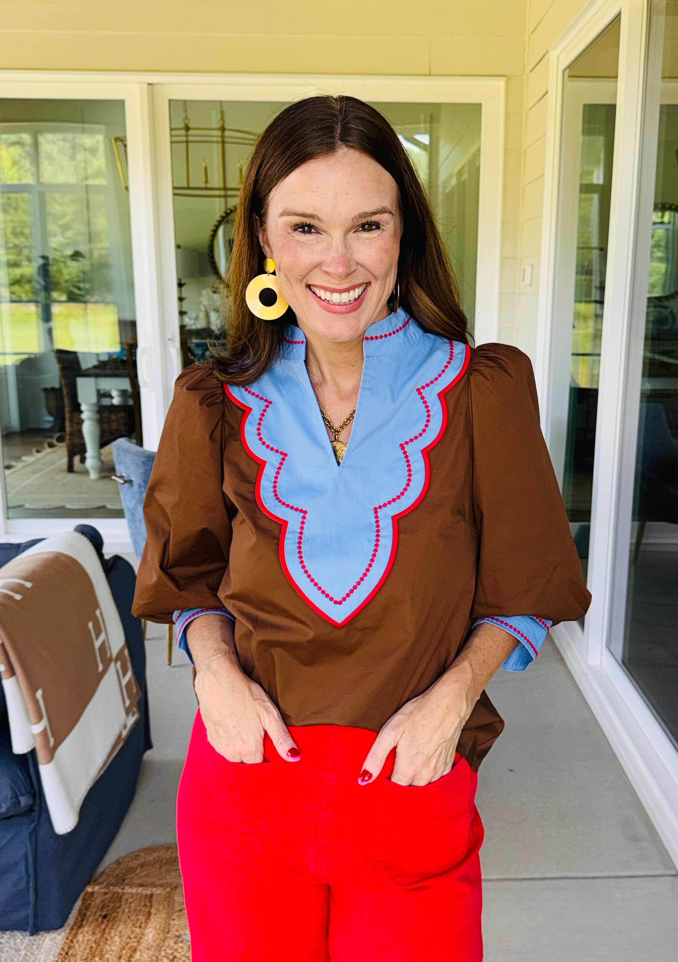 The Meme Embroidered Top