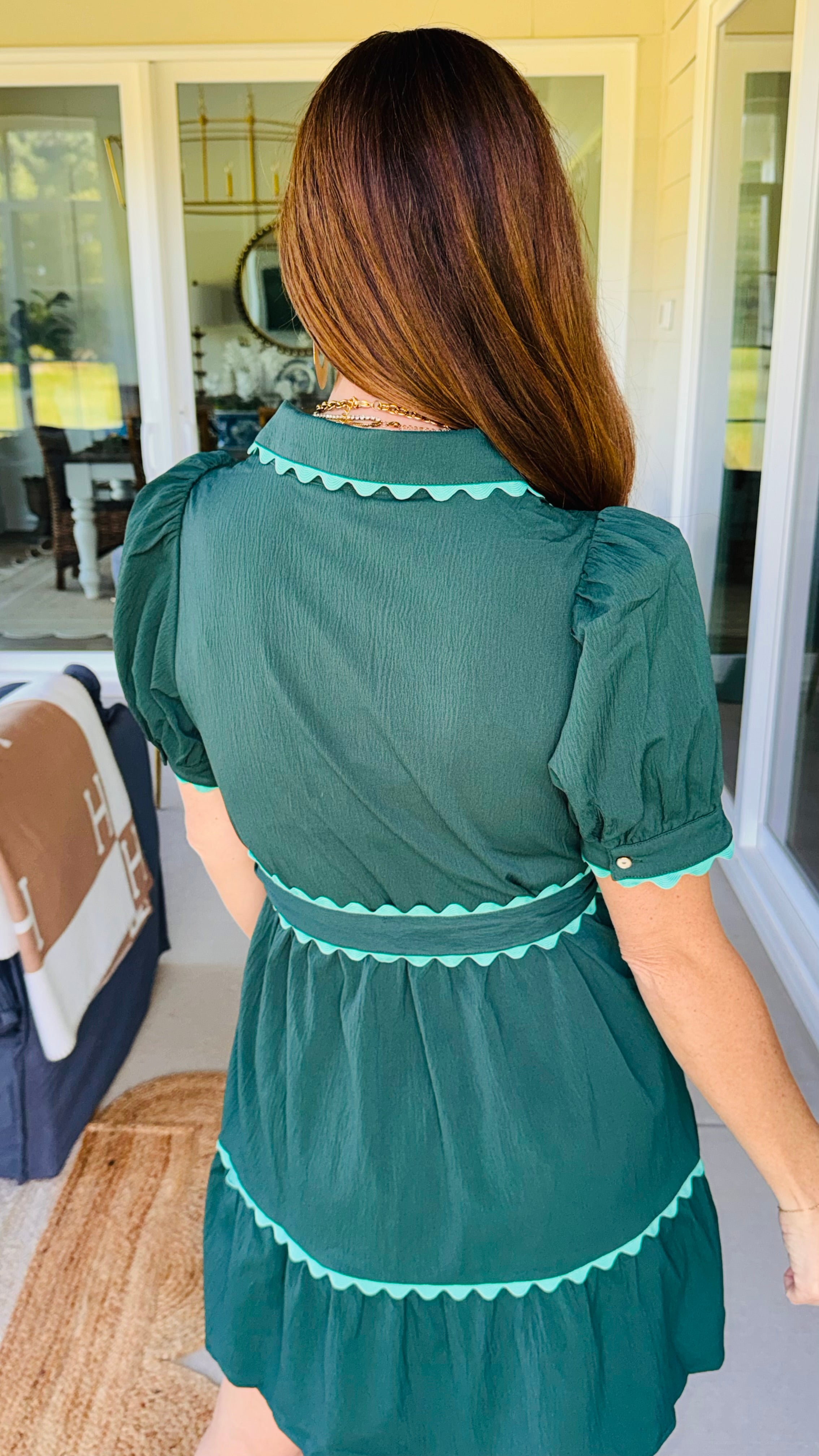 The Better Days Dress Hunter Green