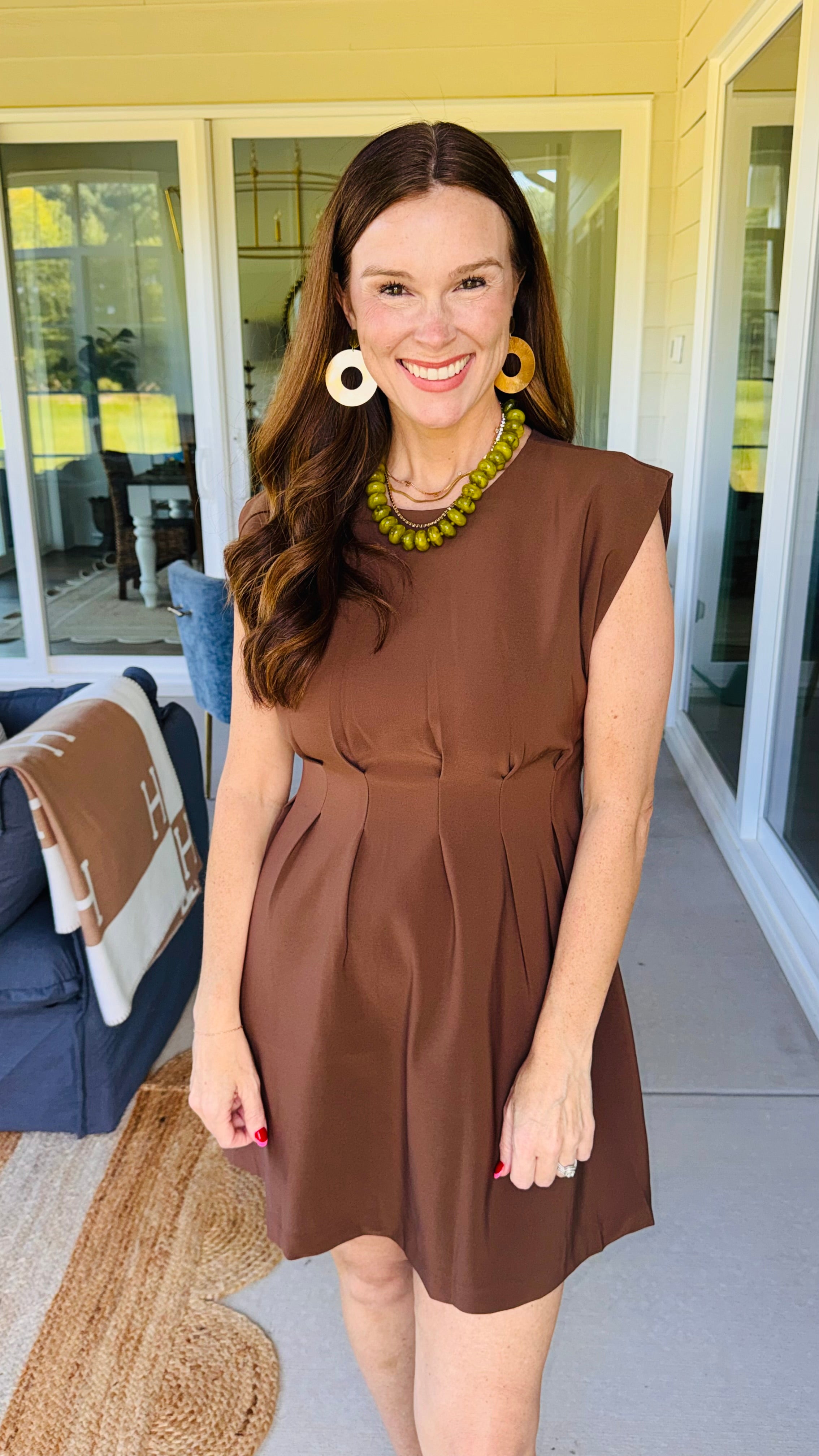 The Fall Feels Dress Mocha