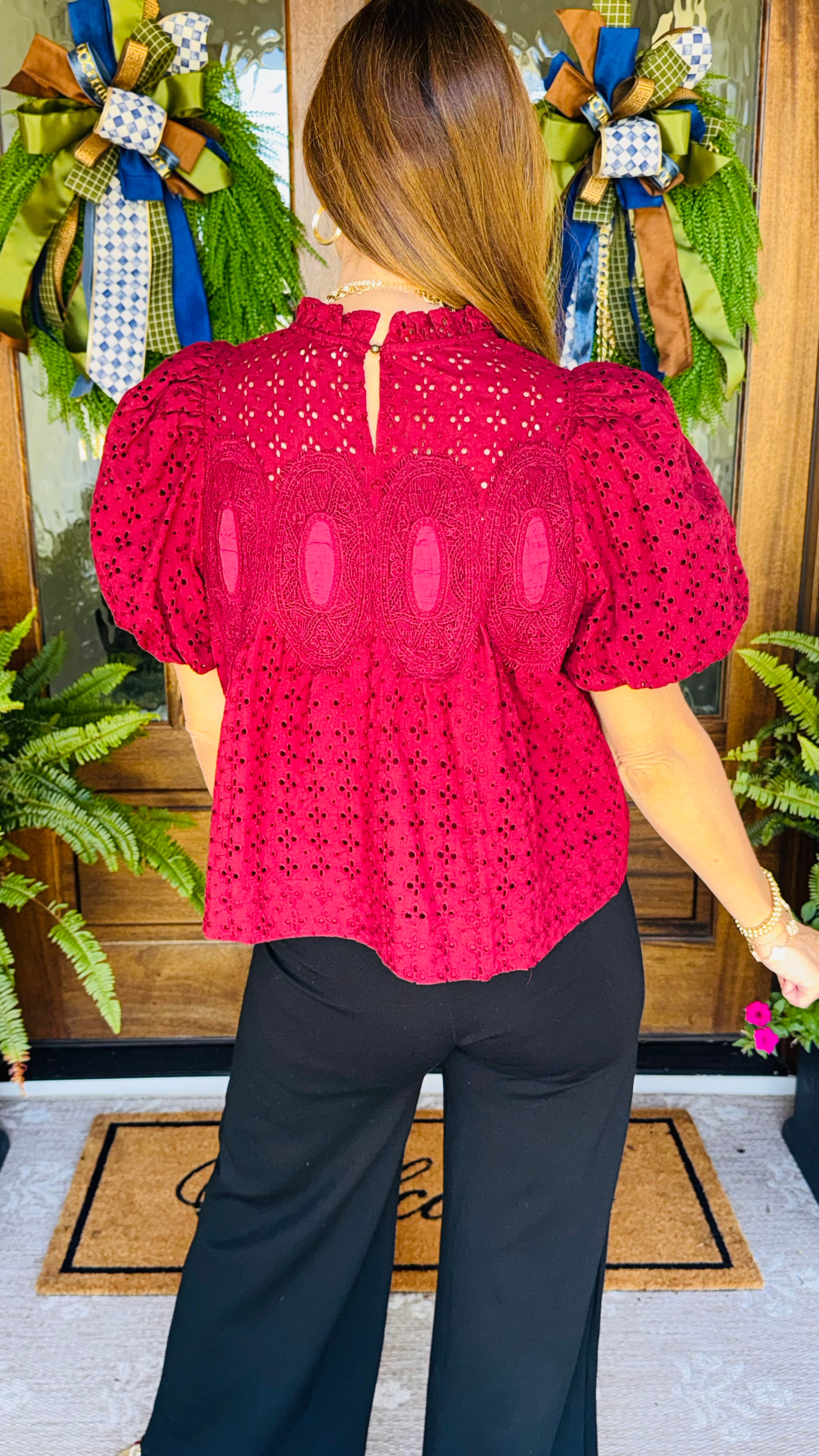 Simply Sophisticated Burgundy Top