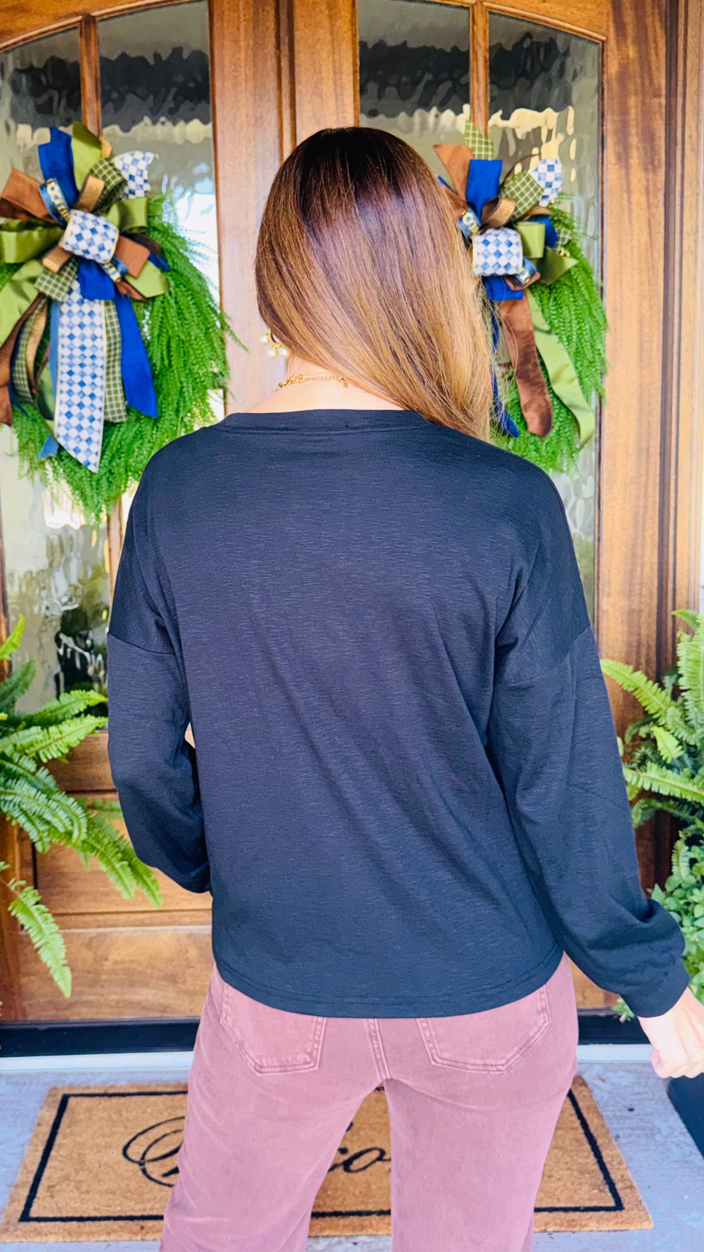 Effortless Basic Top Black