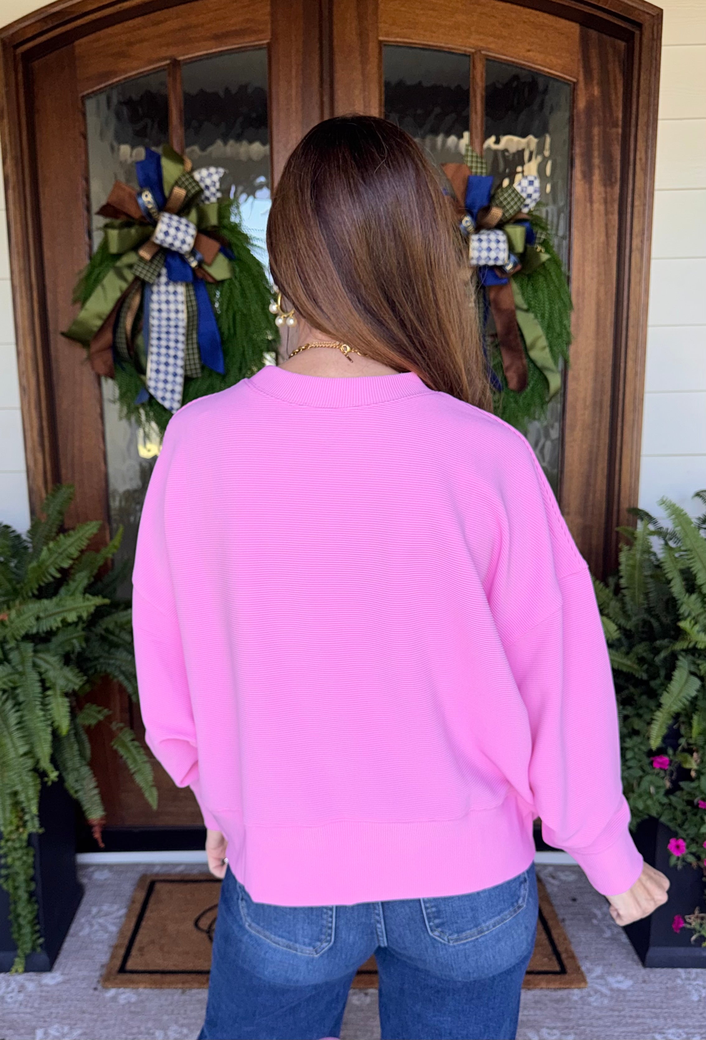 Clean Slate Pullover Pink