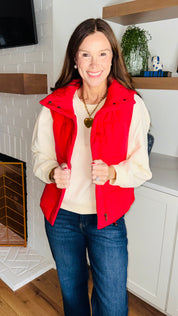 Red Puffer Vest