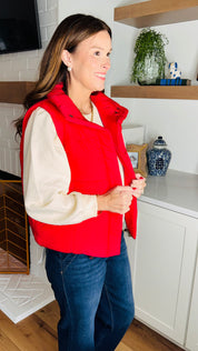 Red Puffer Vest