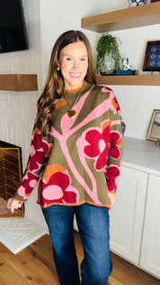Fall Florals Sweater