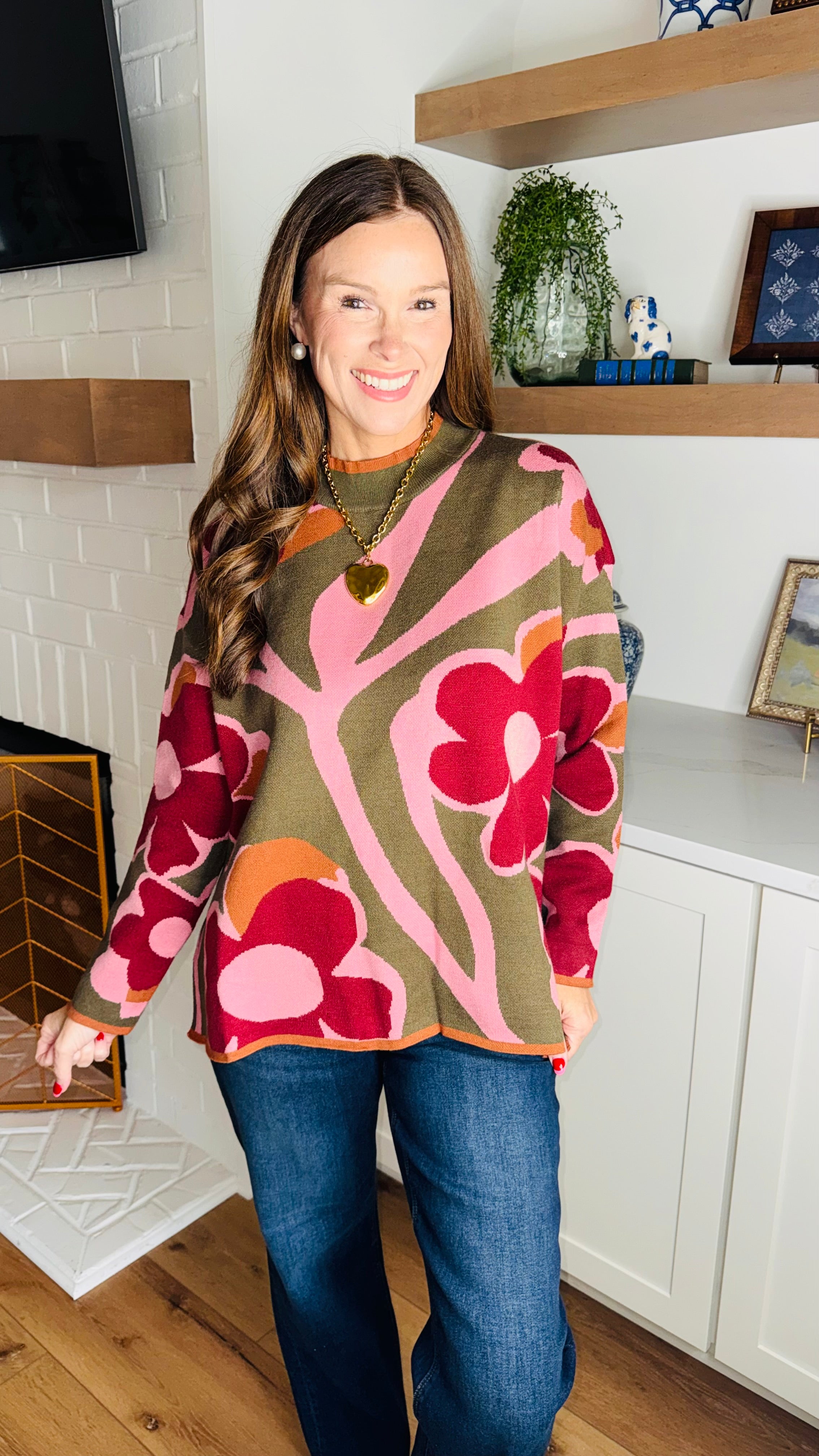 Fall Florals Sweater
