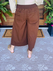 Play It Cool Wide Leg Pant Brown