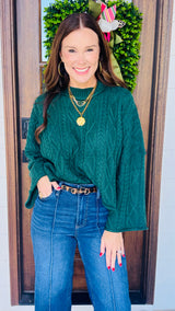 The Cool Girl Sweater Hunter Green
