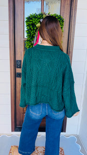 The Cool Girl Sweater Hunter Green