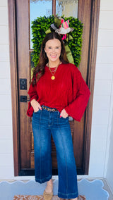 The Cool Girl Sweater Burgundy