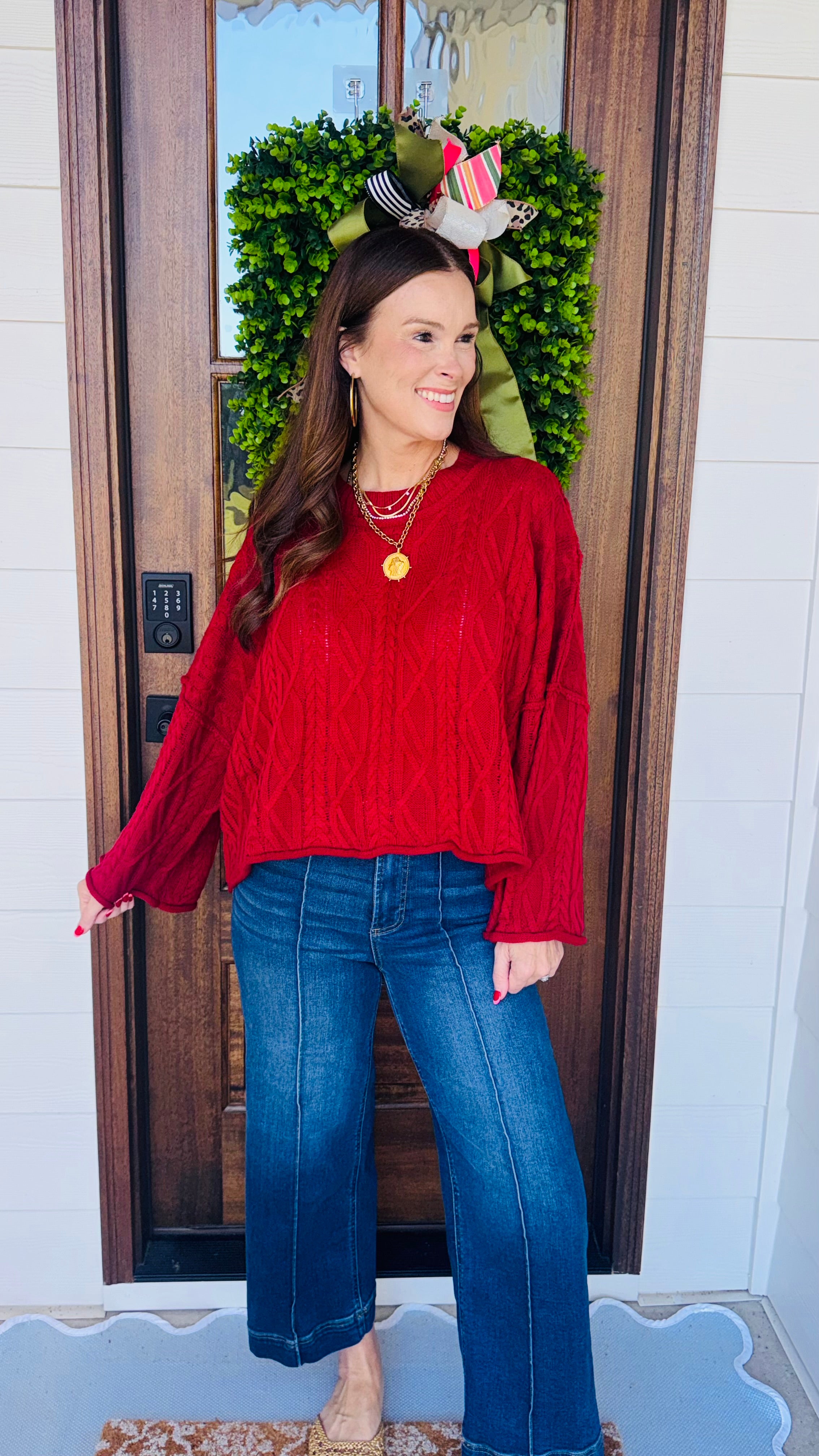 The Cool Girl Sweater Burgundy