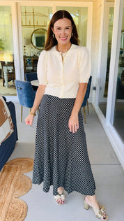The Winnie Plaid Skirt Black
