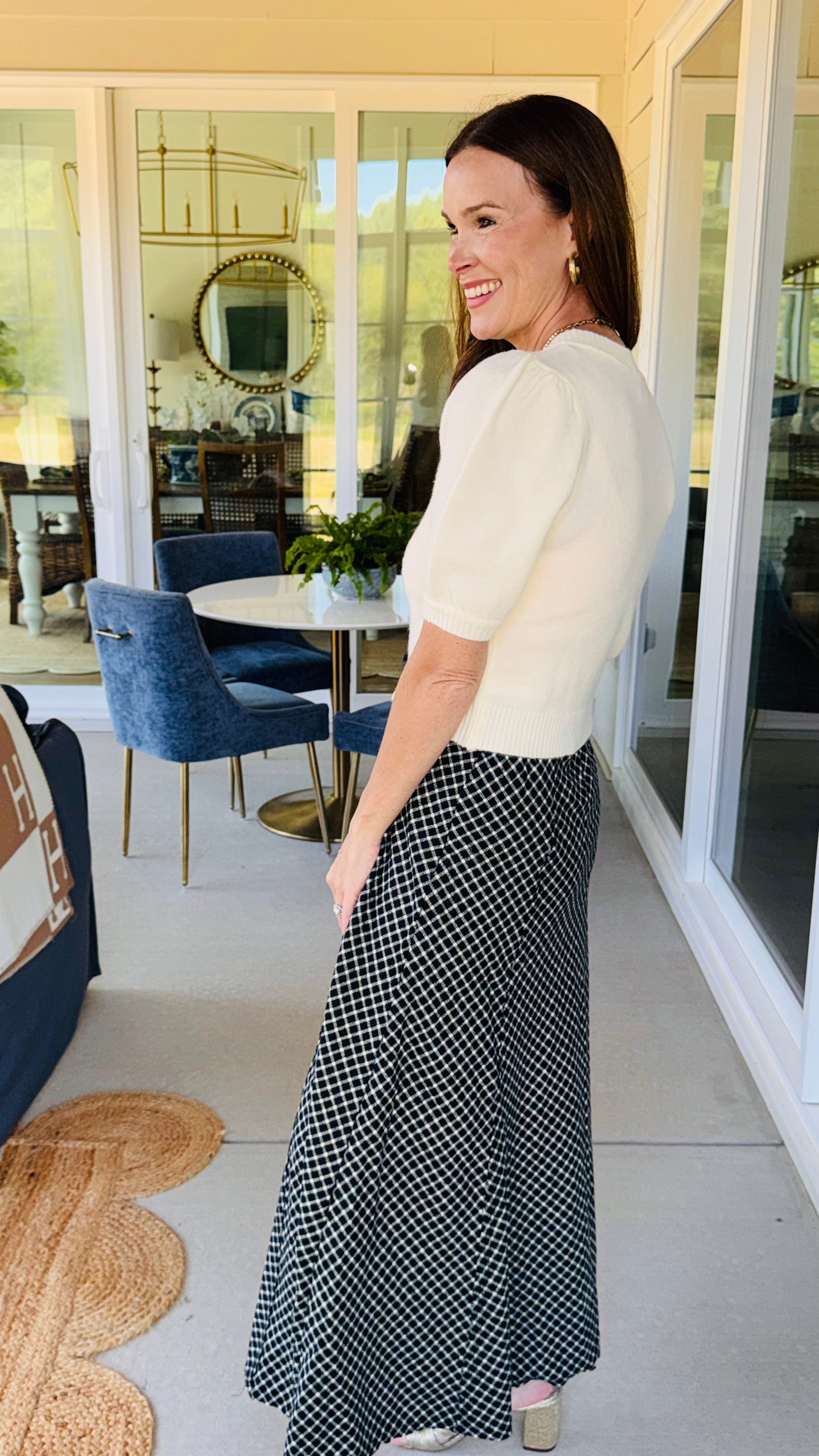 The Winnie Plaid Skirt Black