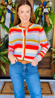 Fall Days Striped Sweater