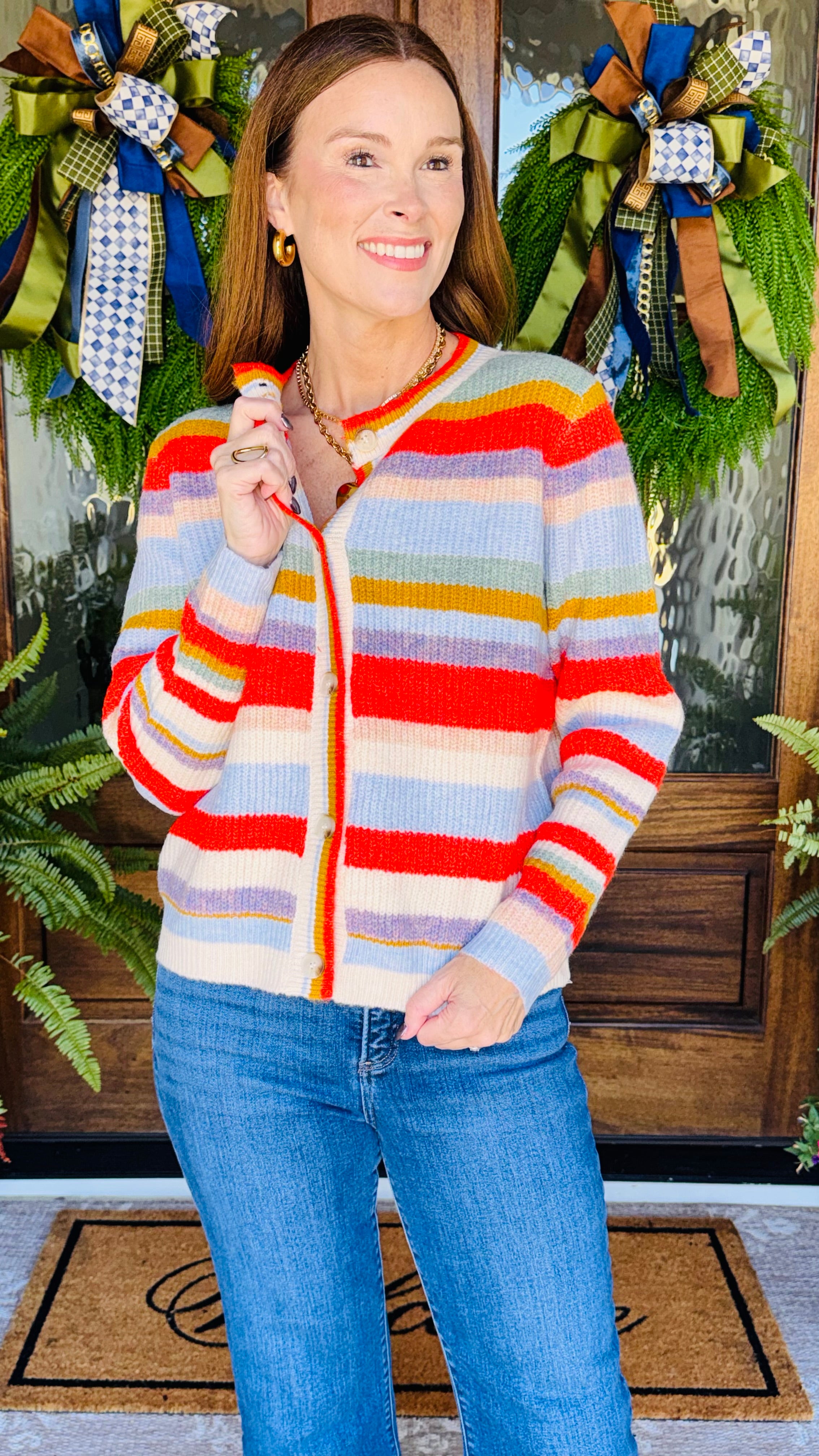 Fall Days Striped Sweater
