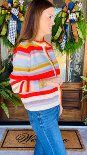 Fall Days Striped Sweater