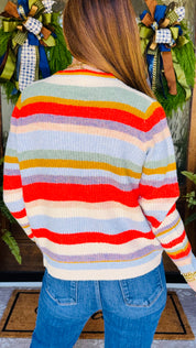 Fall Days Striped Sweater