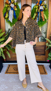The Curated Leopard Jean Jacket
