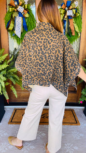 The Curated Leopard Jean Jacket