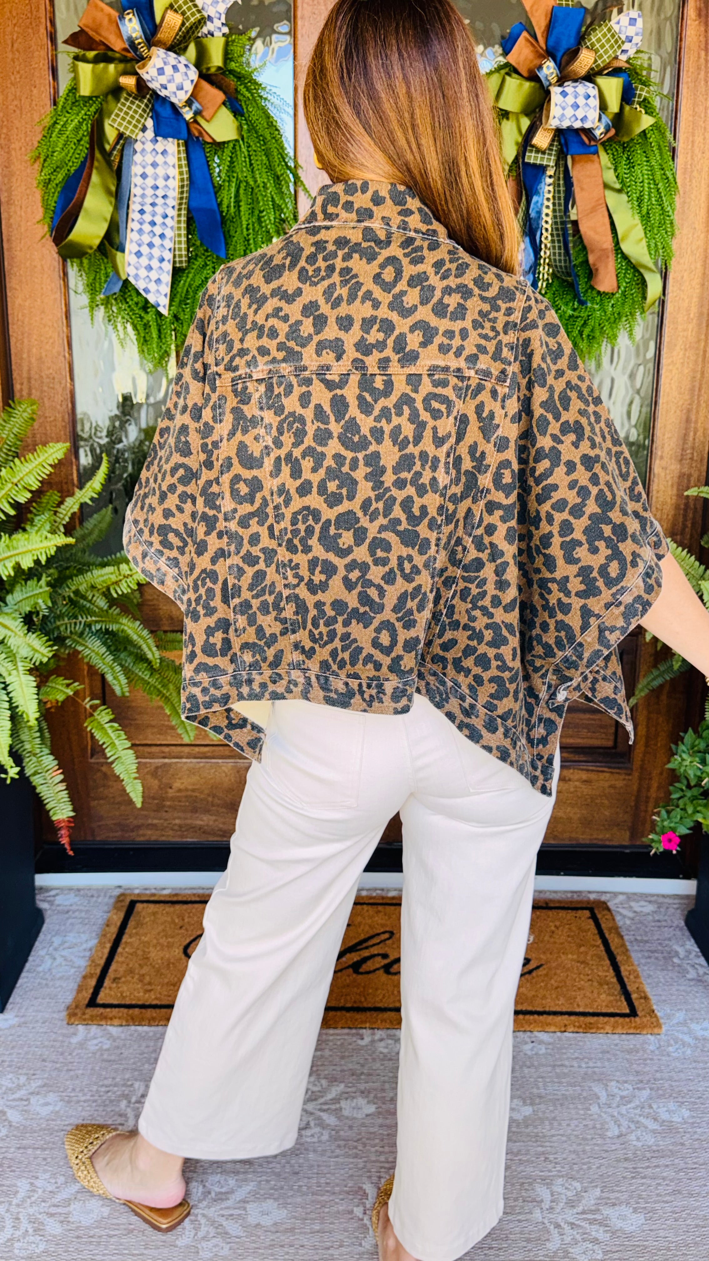The Curated Leopard Jean Jacket