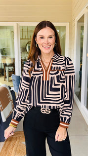Grateful Day Top Black