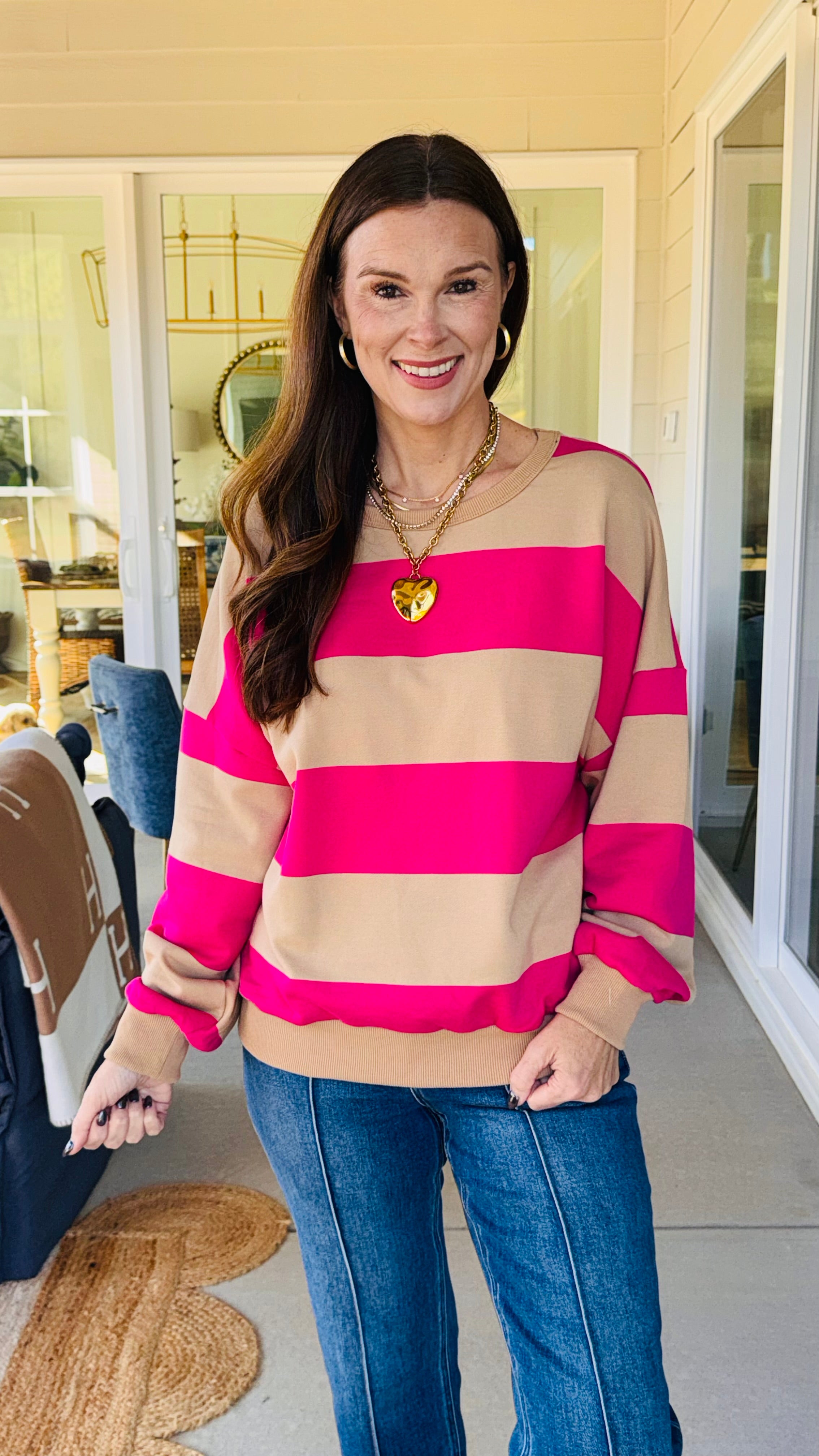 The Way Striped Sweatshirt