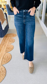 Risen High Rise Wide Leg Jeans