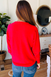 The Tillie Sweater Red
