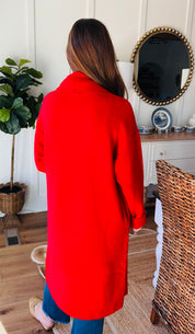 The Lillie Red Duster Cardigan