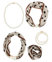 Polka Dot and Pearl Necklace