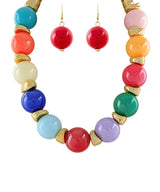 Multi Colored Bead Necklace