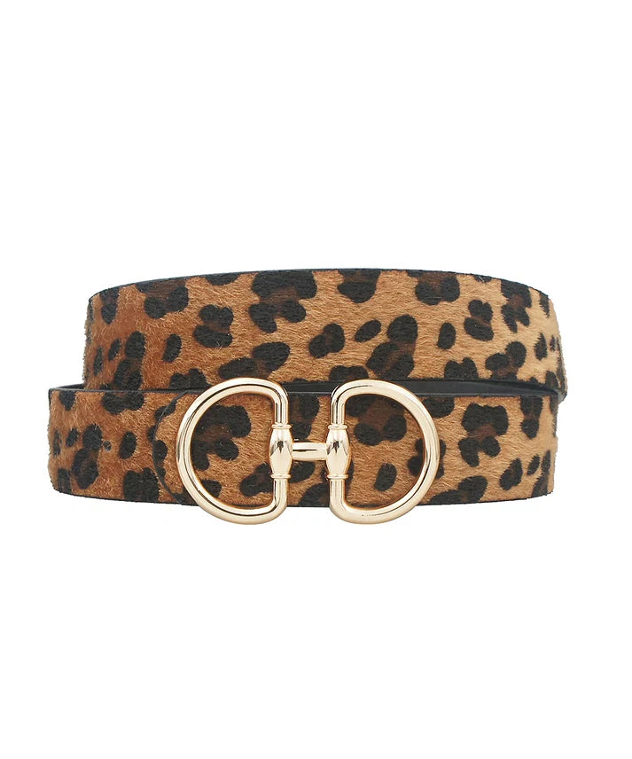 Double D Leopard Belt