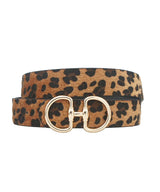 Double D Leopard Belt