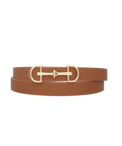 Cognac Horsebit Buckle