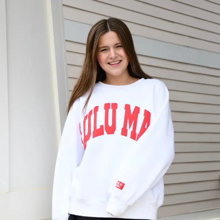 Lulu Mac White/Red Sweatshirt