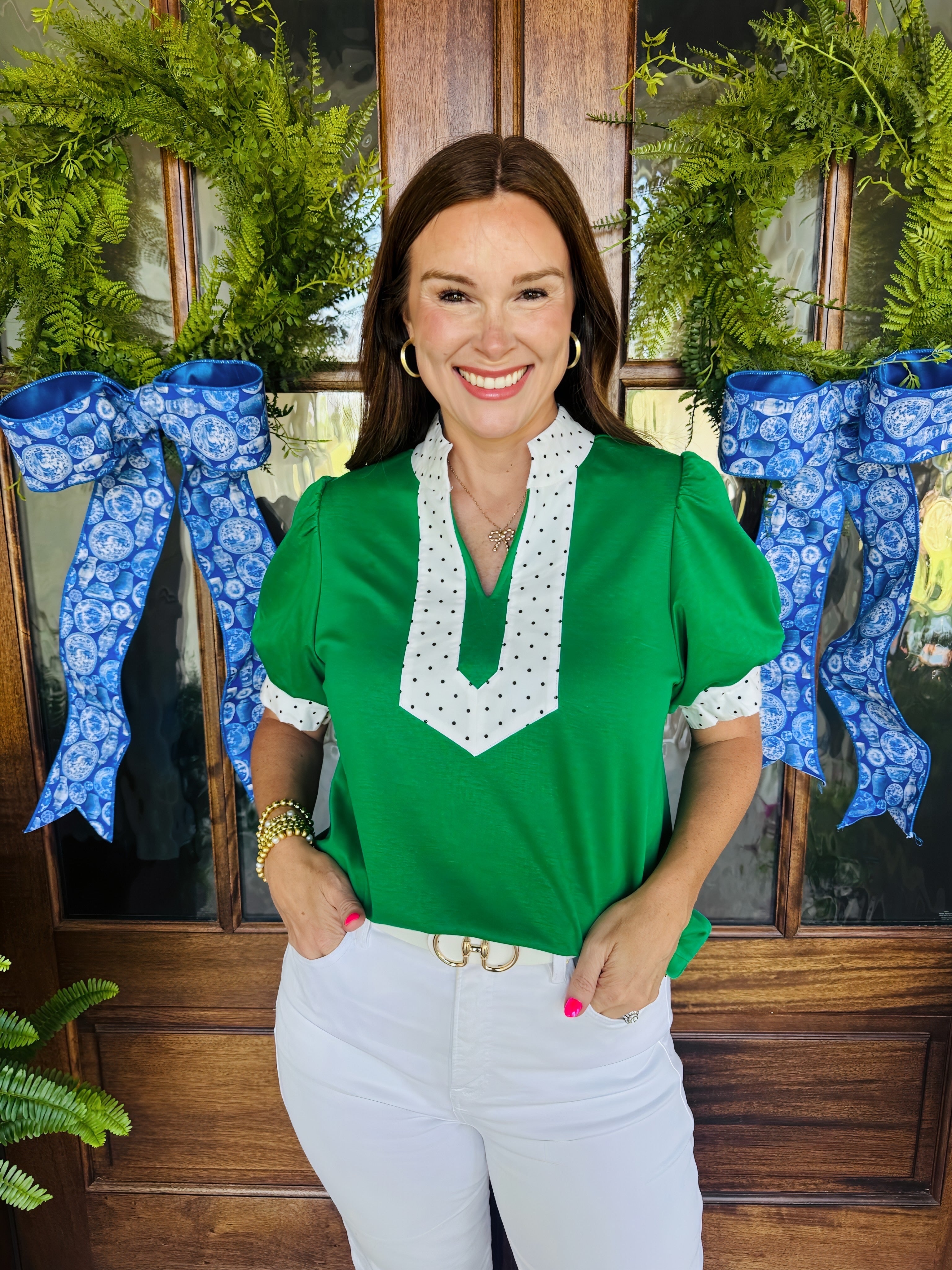 The Dot Top Green