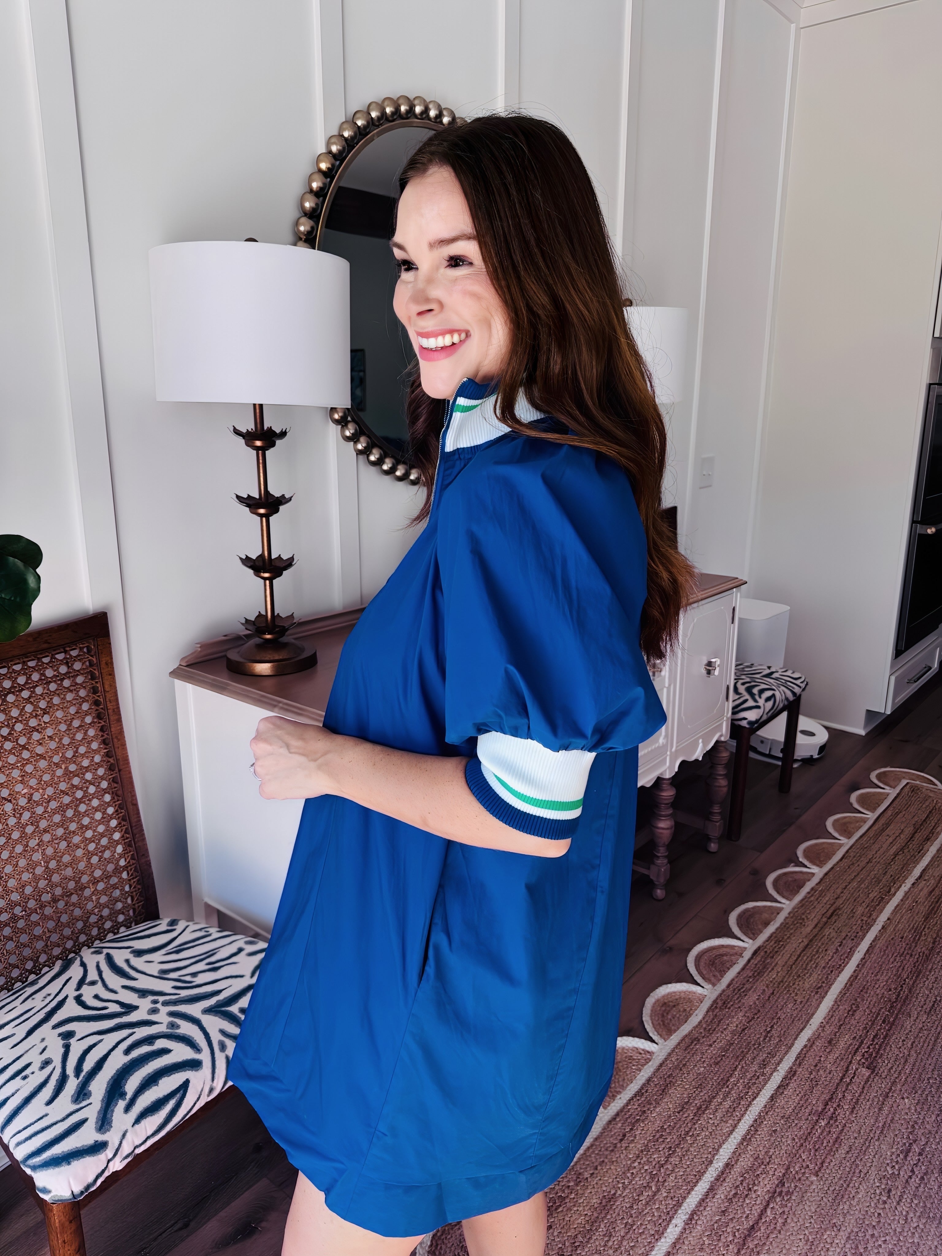 The Madison Dress Blue